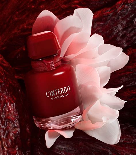 givenchy l'interdit ultime rouge|Givenchy rouge interdit notes.